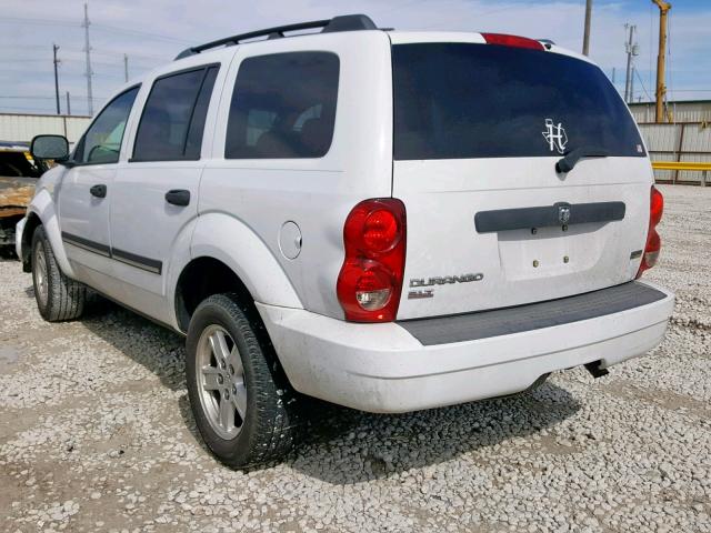 1D8HD48P07F508011 - 2007 DODGE DURANGO SL WHITE photo 3