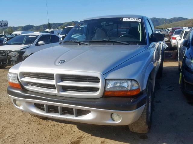 1D7GL32N83S184070 - 2003 DODGE DAKOTA SPO GRAY photo 2