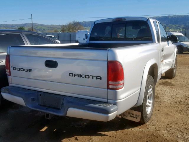 1D7GL32N83S184070 - 2003 DODGE DAKOTA SPO GRAY photo 4