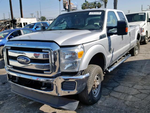 1FT8W3BT4CEA50112 - 2012 FORD F350 SUPER SILVER photo 2