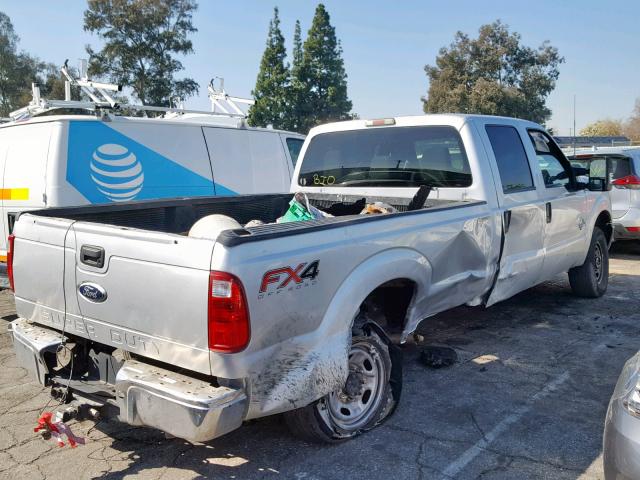 1FT8W3BT4CEA50112 - 2012 FORD F350 SUPER SILVER photo 4