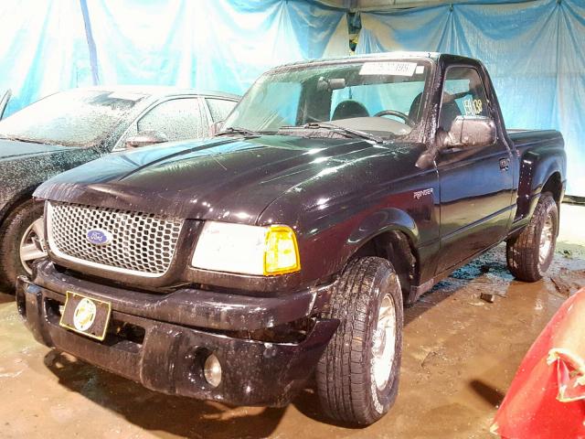 1FTYR10UX3PB47343 - 2003 FORD RANGER BLACK photo 2