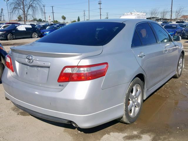 4T1BK46K37U014573 - 2007 TOYOTA CAMRY NEW SILVER photo 4