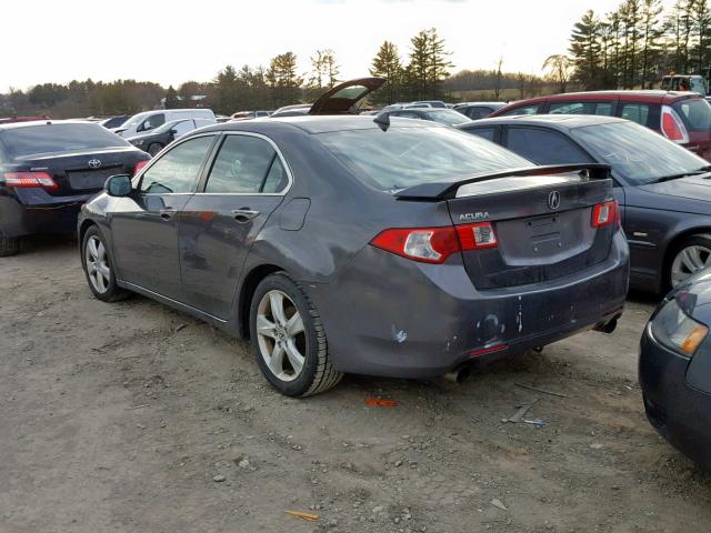 JH4CU2F68AC000626 - 2010 ACURA TSX GRAY photo 3