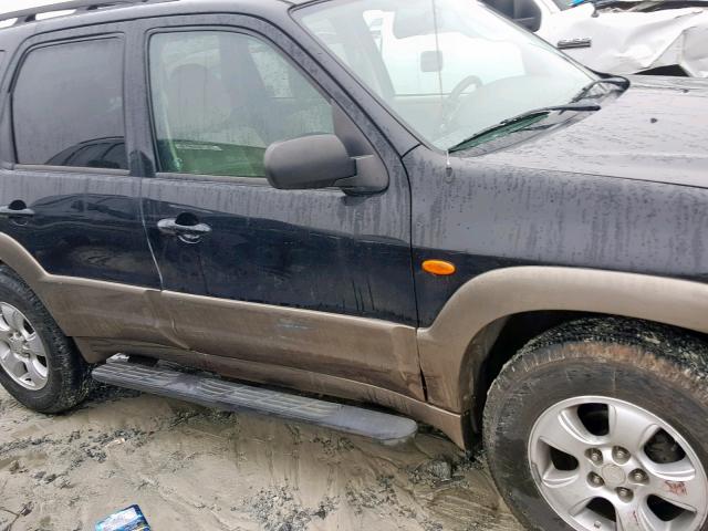 4F2YZ94194KM12072 - 2004 MAZDA TRIBUTE LX BLACK photo 9