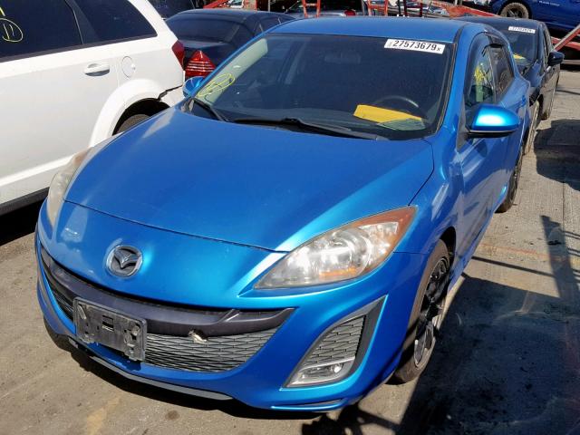 JM1BL1K61B1362858 - 2011 MAZDA 3 S BLUE photo 2