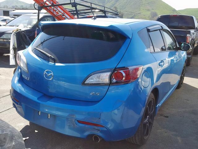 JM1BL1K61B1362858 - 2011 MAZDA 3 S BLUE photo 4