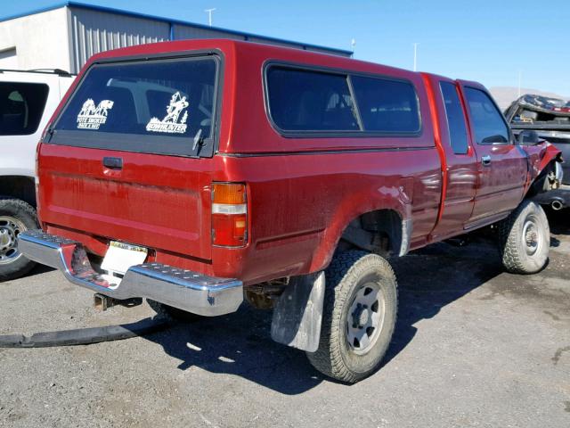 JT4RN13P9P6059109 - 1993 TOYOTA PICKUP 1/2 MAROON photo 4