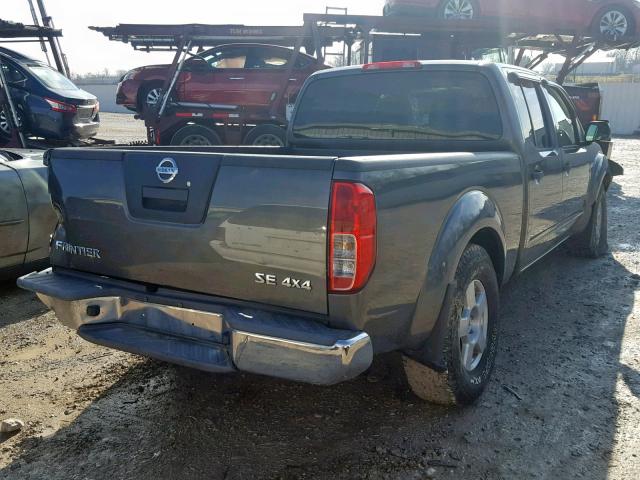 1N6AD09W77C452212 - 2007 NISSAN FRONTIER C GRAY photo 4