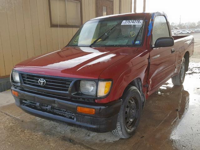 4TANL42N7TZ152012 - 1996 TOYOTA TACOMA MAROON photo 2