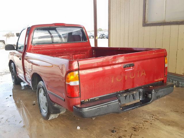 4TANL42N7TZ152012 - 1996 TOYOTA TACOMA MAROON photo 3