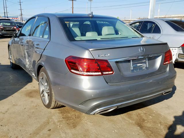 WDDHF5KB5FB145907 - 2015 MERCEDES-BENZ E 350 GRAY photo 3