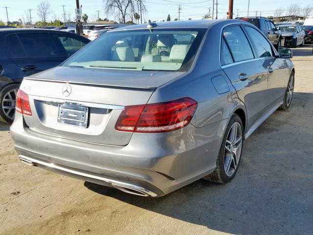 WDDHF5KB5FB145907 - 2015 MERCEDES-BENZ E 350 GRAY photo 4