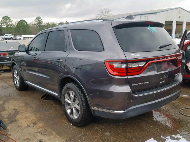 1C4RDHDG0GC424076 - 2016 DODGE DURANGO LI GRAY photo 3