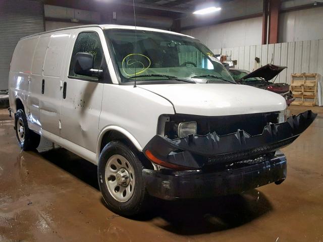 1GCSGAFX1C1107765 - 2012 CHEVROLET EXPRESS G1 WHITE photo 1