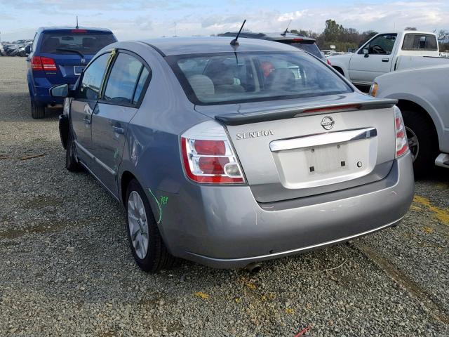 3N1AB6AP8BL719454 - 2011 NISSAN SENTRA 2.0 SILVER photo 3