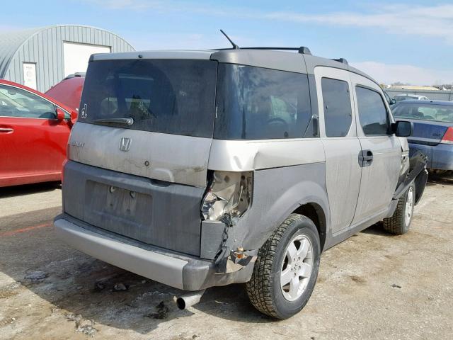 5J6YH28573L009654 - 2003 HONDA ELEMENT EX SILVER photo 4