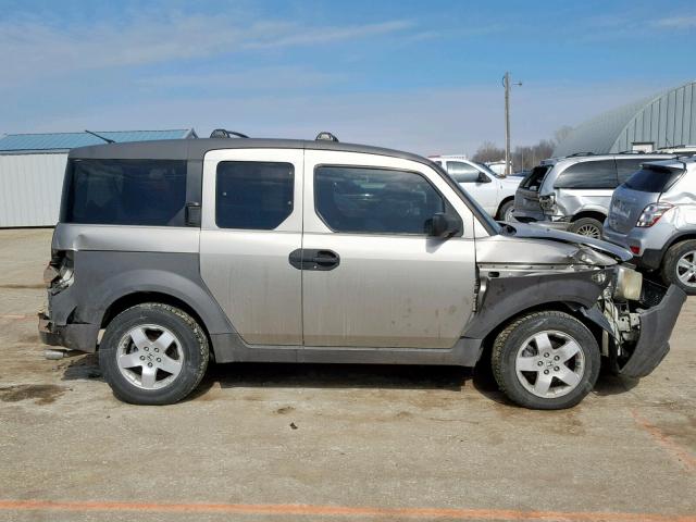 5J6YH28573L009654 - 2003 HONDA ELEMENT EX SILVER photo 9