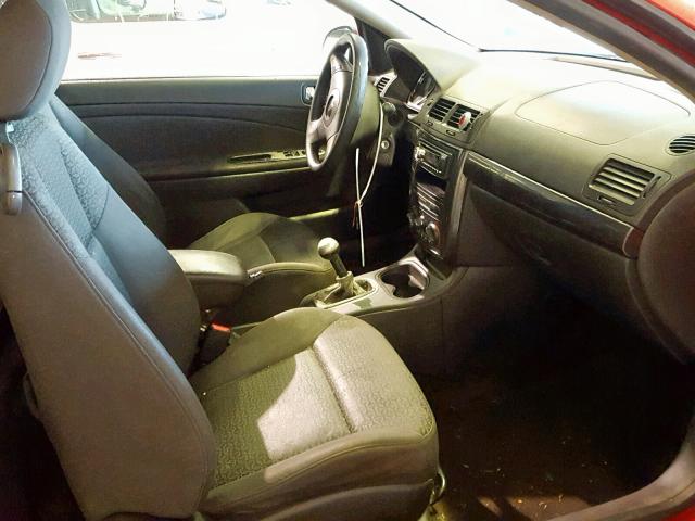 1G2AL15F377127023 - 2007 PONTIAC G5 RED photo 5