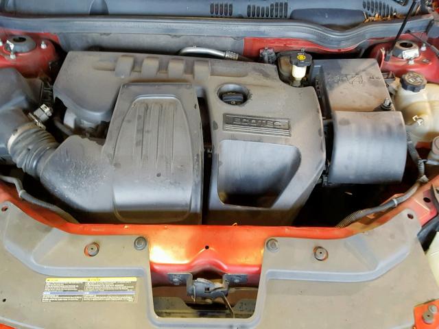 1G2AL15F377127023 - 2007 PONTIAC G5 RED photo 7