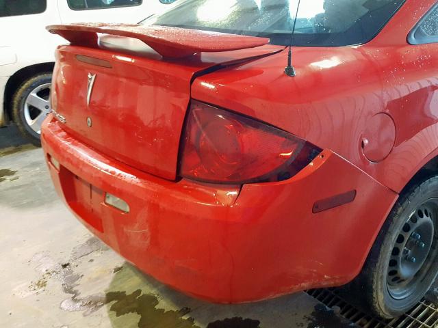 1G2AL15F377127023 - 2007 PONTIAC G5 RED photo 9