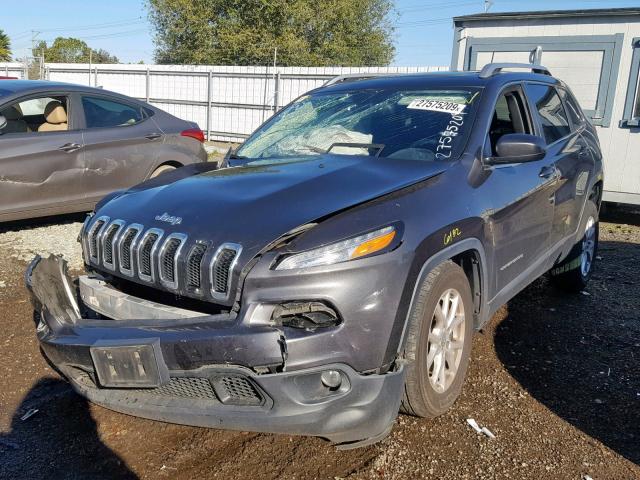 1C4PJMCS6FW725933 - 2015 JEEP CHEROKEE L GRAY photo 2