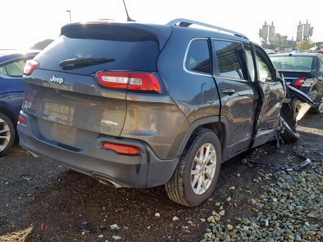 1C4PJMCS6FW725933 - 2015 JEEP CHEROKEE L GRAY photo 4