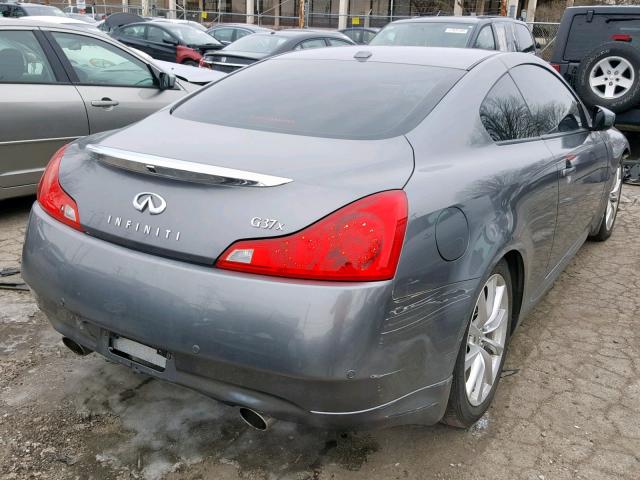 JN1CV6EL6CM471512 - 2012 INFINITI G37 GRAY photo 4