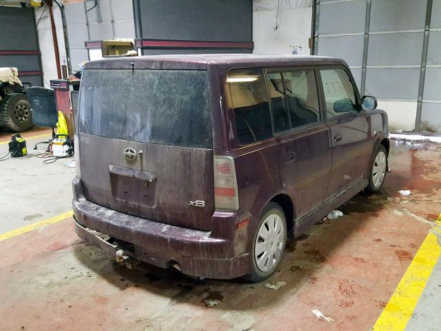 JTLKT324464047216 - 2006 SCION XB PURPLE photo 4