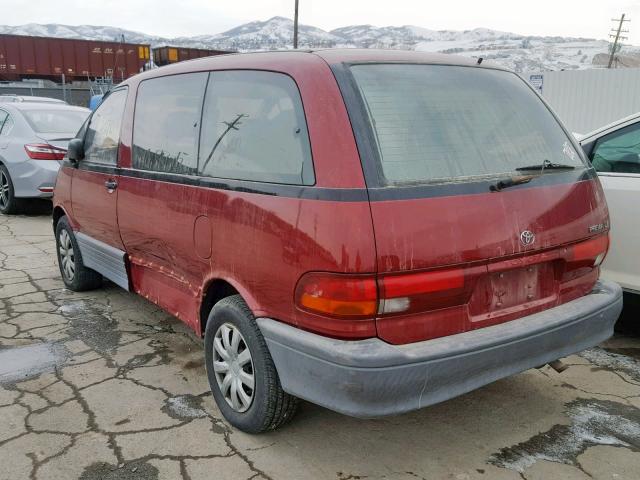 JT3AC22S3P1014490 - 1993 TOYOTA PREVIA LE MAROON photo 3