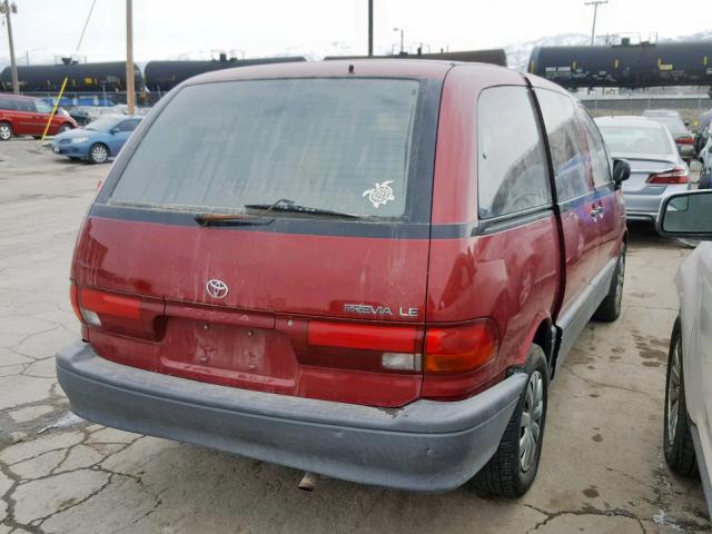 JT3AC22S3P1014490 - 1993 TOYOTA PREVIA LE MAROON photo 4