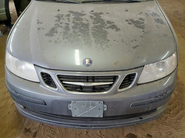 YS3FD49Y171109224 - 2007 SAAB 9-3 2.0T GRAY photo 7