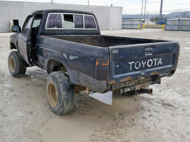 JT4RN01P8L7021842 - 1990 TOYOTA PICKUP 1/2 BLACK photo 3