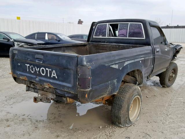 JT4RN01P8L7021842 - 1990 TOYOTA PICKUP 1/2 BLACK photo 4