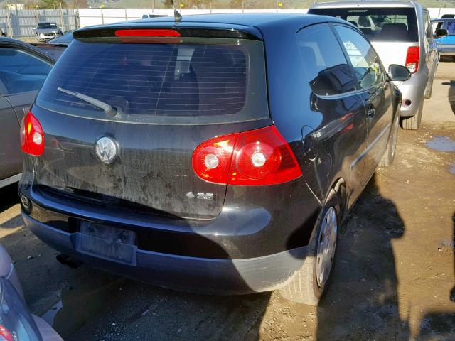 WVWBR71K47W044775 - 2007 VOLKSWAGEN RABBIT BLACK photo 4