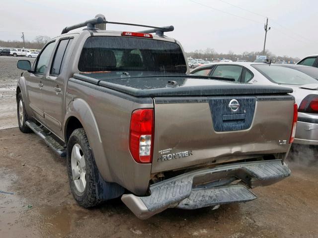 1N6AD07U07C439254 - 2007 NISSAN FRONTIER C GRAY photo 3