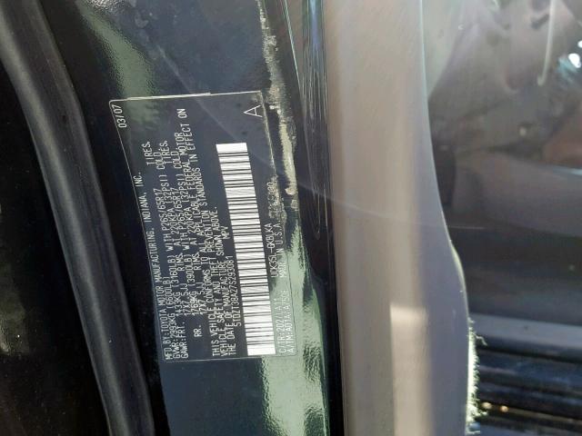 5TDZT38A27S293081 - 2007 TOYOTA SEQUOIA LI BLACK photo 10