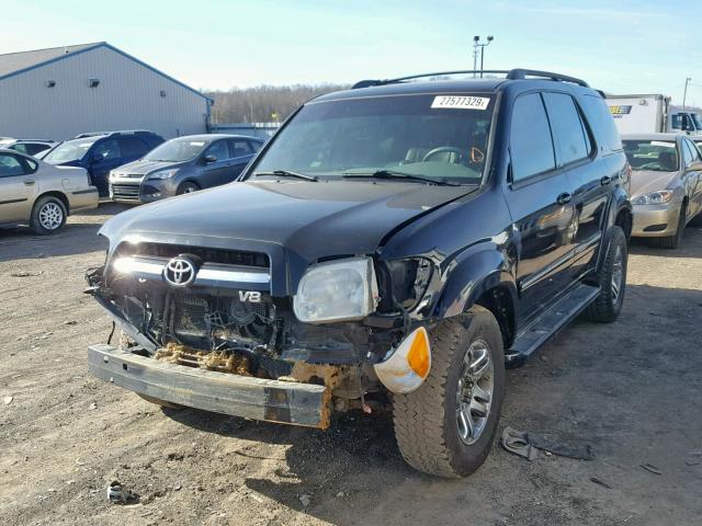 5TDZT38A27S293081 - 2007 TOYOTA SEQUOIA LI BLACK photo 2