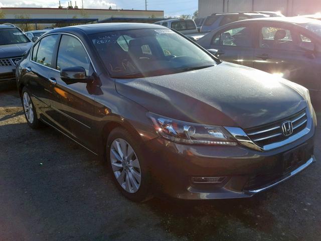 1HGCR2F87DA114008 - 2013 HONDA ACCORD EXL GRAY photo 1