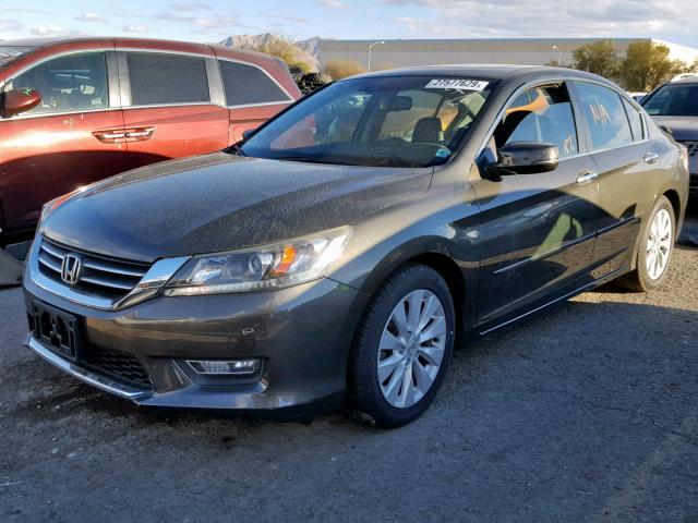 1HGCR2F87DA114008 - 2013 HONDA ACCORD EXL GRAY photo 2