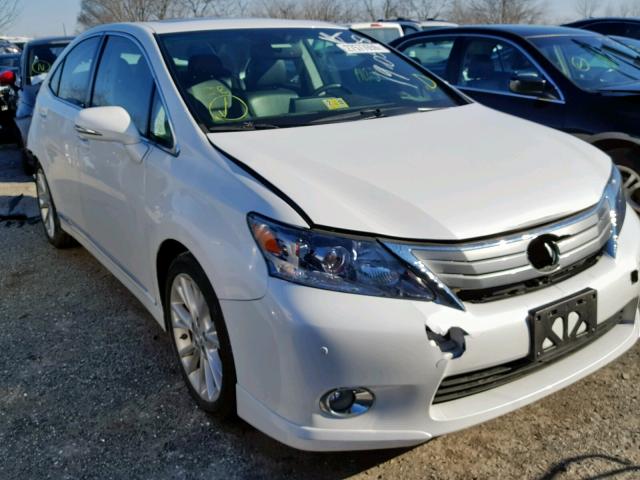 JTHBB1BA9A2020959 - 2010 LEXUS HS 250H WHITE photo 1