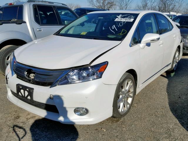 JTHBB1BA9A2020959 - 2010 LEXUS HS 250H WHITE photo 2