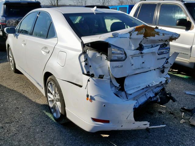 JTHBB1BA9A2020959 - 2010 LEXUS HS 250H WHITE photo 3