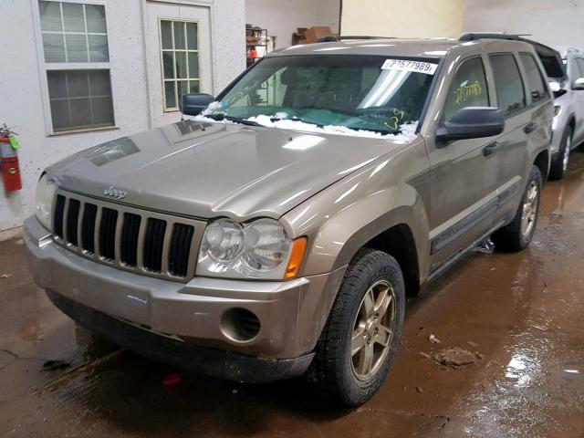 1J4GR48K86C166379 - 2006 JEEP GRAND CHER TAN photo 2