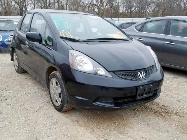 JHMGE8H3XDC044247 - 2013 HONDA FIT BLACK photo 1