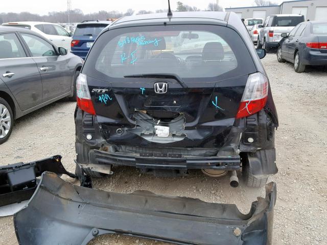 JHMGE8H3XDC044247 - 2013 HONDA FIT BLACK photo 9