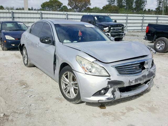 JN1CV6AP1DM722141 - 2013 INFINITI G37 BASE SILVER photo 1