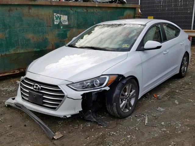 5NPD84LF6HH027140 - 2017 HYUNDAI ELANTRA WHITE photo 2