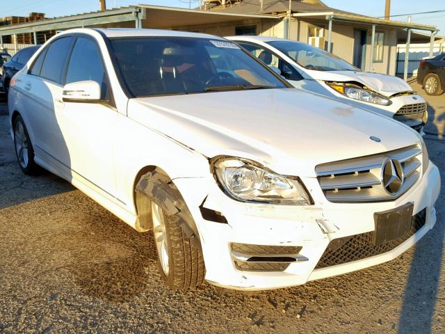 WDDGF4HB2DA748622 - 2013 MERCEDES-BENZ C 250 WHITE photo 1