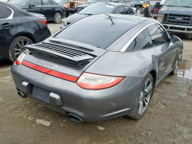 WP0BA2A9XCS728061 - 2012 PORSCHE 911 TARGA GRAY photo 4